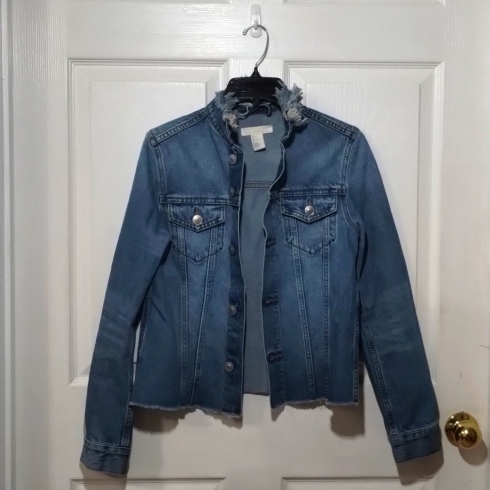 Frayed Denim Jacket